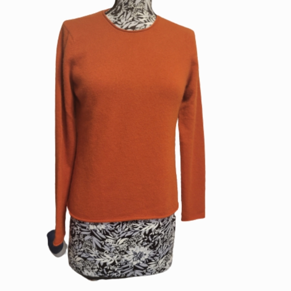 Fenn Wright Manson Orange Crew Neck Sweater